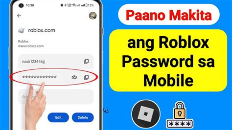 paano makita ang password sa roblox